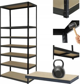 Tárolószekrény fém állvány Helios 270x120x50cm 7Px175kg 300EZER Komb