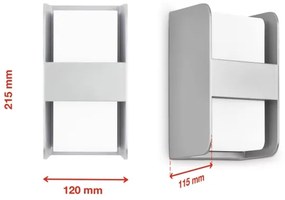 Telefunken 321004TF - Kültéri fali lámpa 1xE27/12W/230V IP44 ezüst