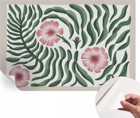 Dekoratív öntapadós fotótapéta Hálószobába Virágok levelek 104x70 cm