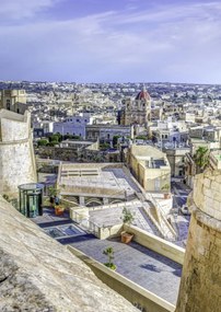 Poszter 29,7x42cm Panorámás kilátás Victoria városára, Assaf Frank