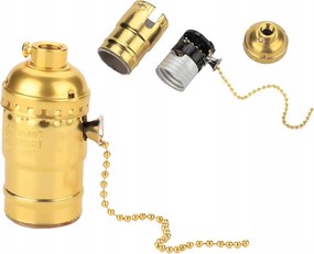 E27-ES Fej Alumínium Házban, Lánccal