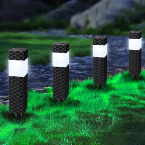 Joomer beszúrós napelemes lámpa retro stílusban 32,5 cm 8 db fehér