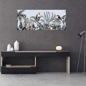 Kép - Illusztrált dzsungel (120x50 cm)