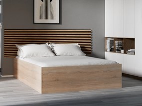 BELLA ágy 140x200 cm, sonoma tölgy Ágyrács: Ágyrács nélkül, Matrac: Coco Maxi 19 cm matrac