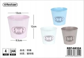 Fém virágtartó fedél virág motívummal