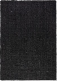 Juta szőnyeg nappaliba 80x150cm, natúr fekete színű juta szőnyeg