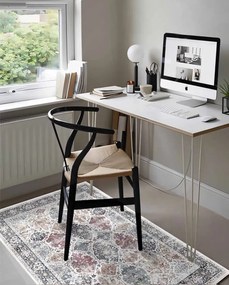 Carpetum bézs alapon, piros mintás szőnyeg 100x150