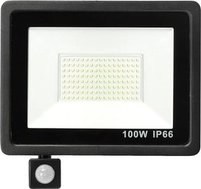 DOMENOLED 28 HALOGEN Kültéri Reflektor Fekete LED IP65