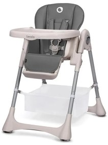 Lionelo - Gyermek étkezőszék ZANNA szürke