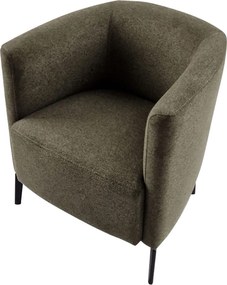 Design fotel, zöld/fekete, KAPY