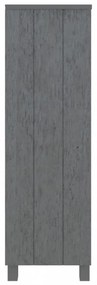 HAMAR sötétszürke tömör fenyőfa könyvszekrény 85 x 35 x 112 cm