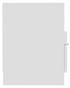 fehér szerelt fa TV-szekrény 150 x 33,5 x 45 cm