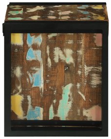 Borállvány 34.5x35x39 cm Tömör újrahasznosított fa