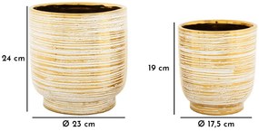 Vázatartó dallamkészlet 2 db ø 23x24-17,5x19cm
