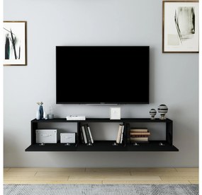 TV asztal/szekrény Dereba (fekete). Akció -20%. 1107845