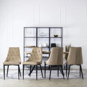 Bézs Bársony Étkezőszék CORK