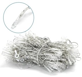 Aigostar - LED kültéri karácsonyi fényfüzér 200xLED/8 funkciós 5x2m IP44 hideg fehér