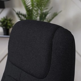 Modern Fotel Fekete Szövet Kárpittal. TONY