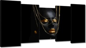 Vászonkép 150x80 Arannyal bevont fej