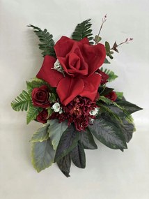 Kompozíció Virágok a sírhoz temető csokor váza művirágok