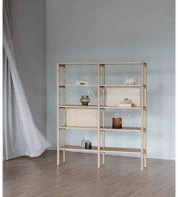 Holton könyvespolc tölgyfa dekorral 140x166 cm - Rowico