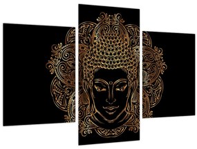 Arany Buddha képe (90x60 cm)