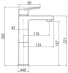 RAV Slezák CO130.0Z - COLORADO mosdócsaptelep, 26 cm, fényes arany