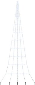 vidaXL LED Karácsonyfák talajráccsal Hideg fehér 511 cm Fém