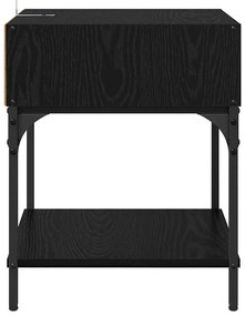 Éjjeli asztal Musta tammi 40 x 40 x 50 cm Faanyag