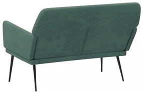 sötétzöld bársonypad 108x79x79 cm