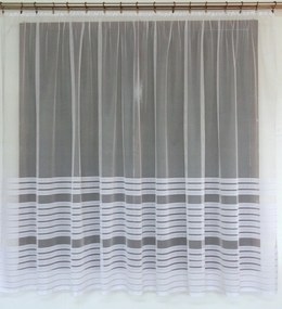 Mg Függöny 623/672 Fehér 300X150cm Kész Szalaggal