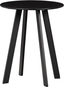 Fer fekete kerti tárolóasztal, ø 40 cm - WOOOD