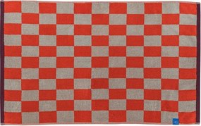 Narancssárga-bézs bio pamut fürdőszobai kilépő zuhanyfülkéhez 50x80 cm Retro – Mette Ditmer Denmark