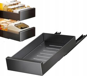 25kg nagy teherbírású teleszkópos fiók, kihúzható polcok konyhaszekrényekhez