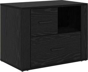 vidaXL Éjjeliszekrény fiókkal Fekete tölgy 35 x 60 x 50 cm Faanyag