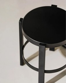 Fekete acél ülőke Doon – noo.ma