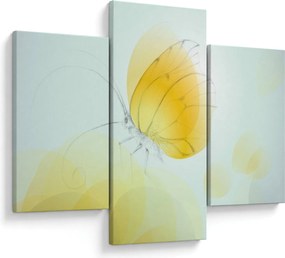 Kép - Sárga pillangó (90x60 cm)