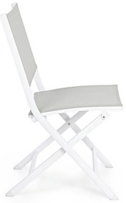 Fehér fém kerti szék Elin – Bizzotto
