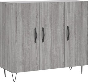 vidaXL szürke sonoma színű szerelt fa tálalószekrény 90 x 34 x 80 cm
