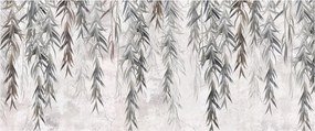 Kép - Fűzfa gallyak szürke vakolatban (120x50 cm)