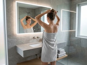 Fürdőlepedő NORIELLE 70x140 cm világosszürke, 100% pamut