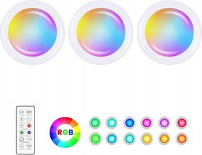 Érintőképernyős Led bútorlámpa távirányítóval 3 db-os szett Lámpa Távirányító