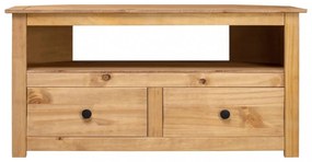 vidaXL panama stílusú tömör fenyőfa sarok TV-szekrény 93 x 49 x 49 cm