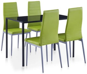 5 darabos zöld étkezőszett