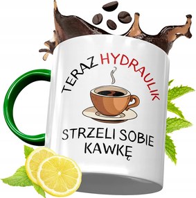 Zöld Bögre Vízvezeték Szerelőnek Születésnapi Ajándék Nyomtatott Fényképpel