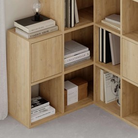 könyvespolc Paleo - Sapphire, Oak