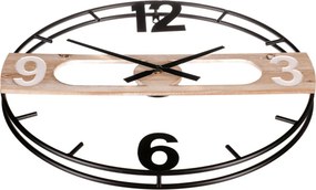 Falióra – 60 cm átmérő, fém és MDF kombináció