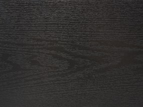 Fekete rattan franciaágy 140 x 200 cm MONPAZIER  Beliani