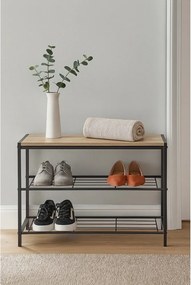 Fekete acél cipőtartó 63x44x30 cm Asten – Bonami Essentials