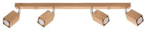 Sollux SL.1038 - Spotlámpa KEKE 4xGU10/40W/230V tölgy